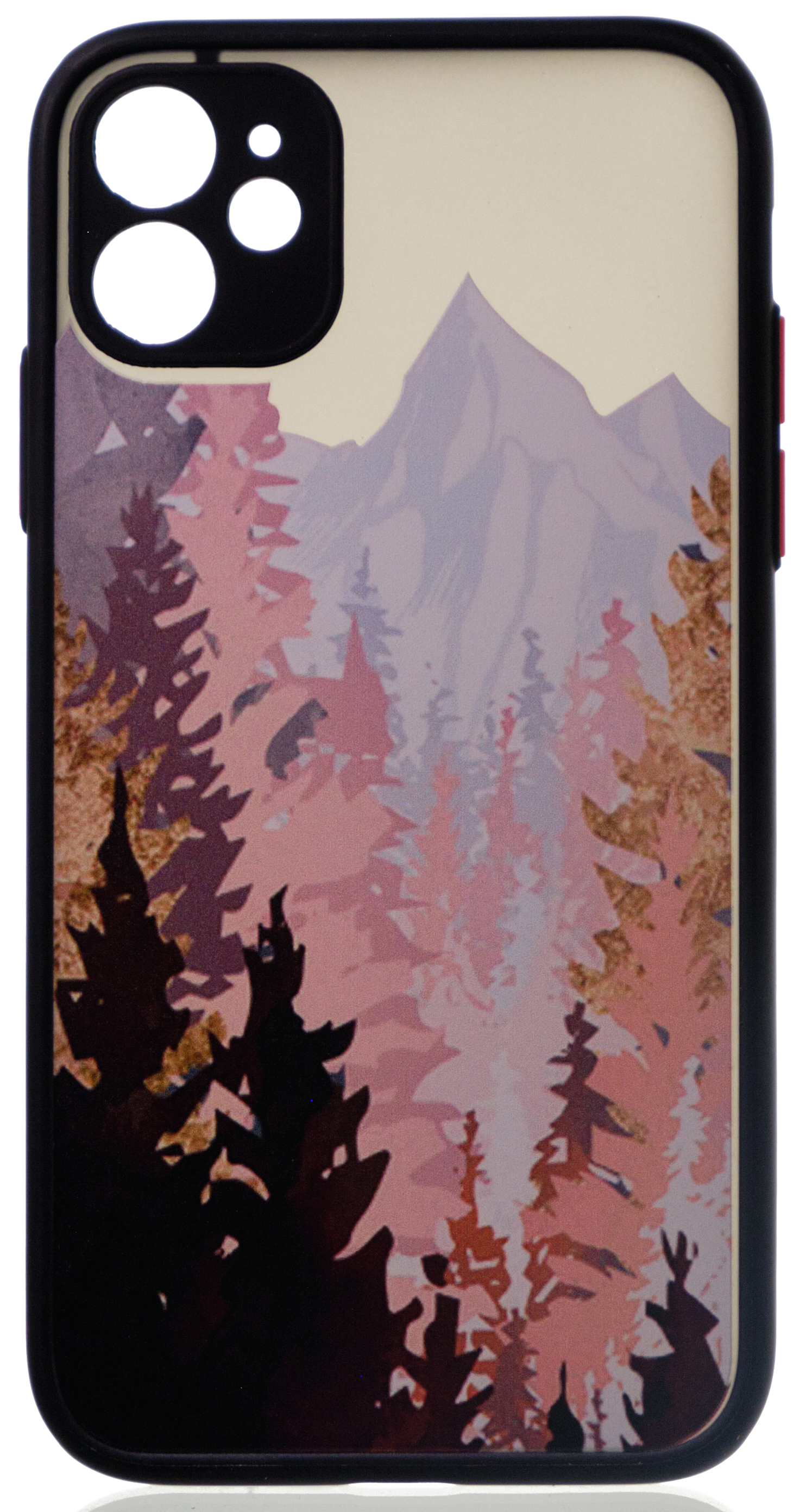 Чехол Safe Camera Forest для iPhone 11 с принтом черный